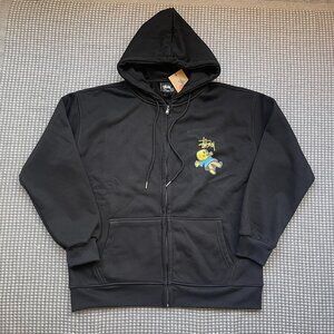 Stussy Dollie Zip Puppet Hoodie Black Hoodies